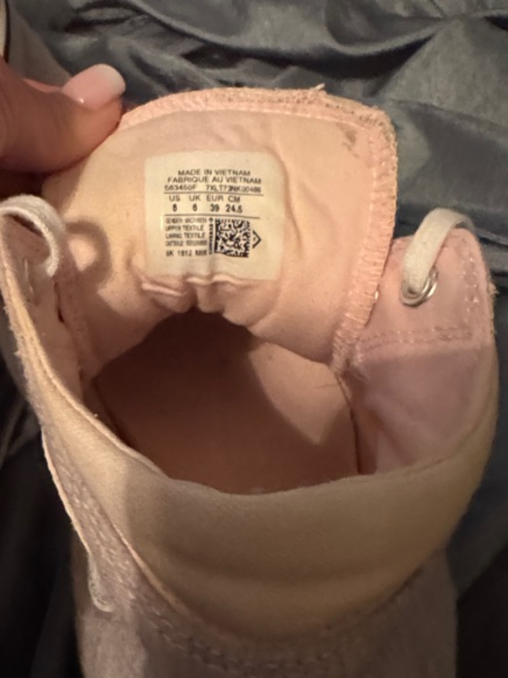 Converse Madison Mid Top Sneakers womens  size 8 Heather Pink & White - Picture 7 of 7